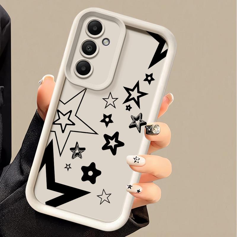 phone case for Samsung Galaxy A55 A52 A33 cases A24 A15 A12 A23 A22 5G A54 A52s A53 A14 funda Cover Pentagram Art Star Moon Cool