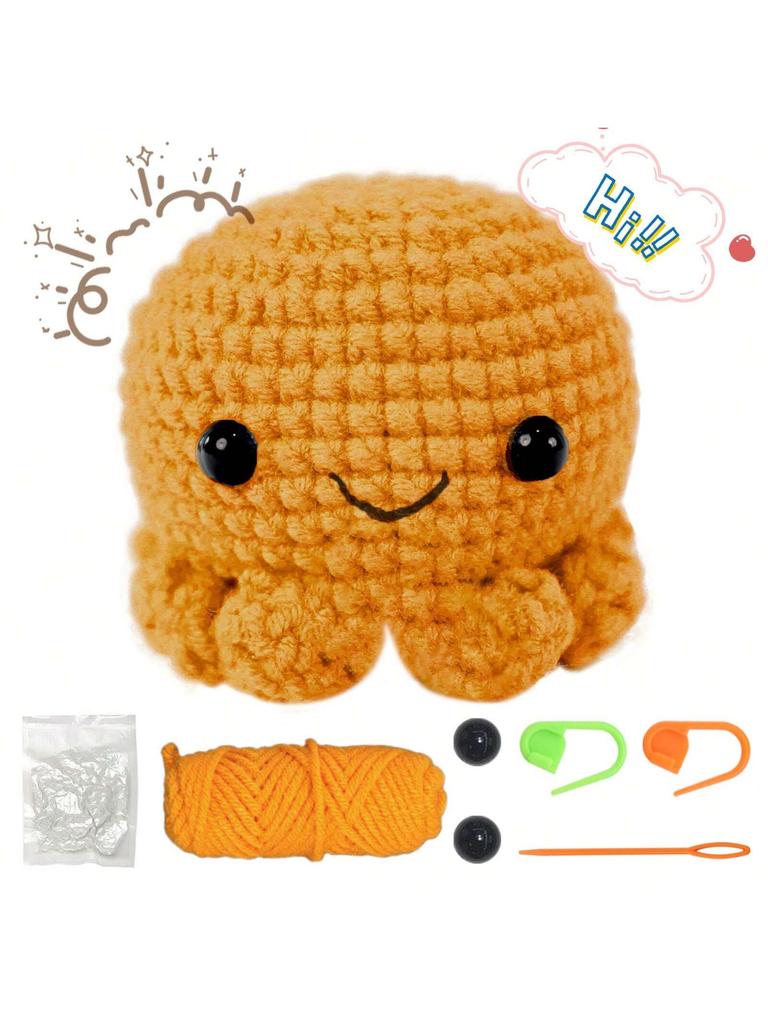 Tierfamilie Häkelset für AnfängerHäkel-Starter-Sets, DIY-Häkelset für Anfänger, Häkel-Strickset Schritt für Schritt