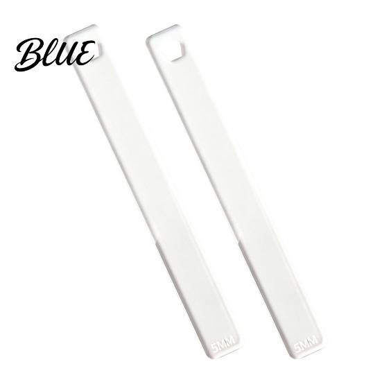 Pottery Clay Depth Guide 1 Pair Acrylic Polymer Guide, 2/3/4/5/6mm Rolling Pin Guides Transparent Thickness Ruler for DIY Tools Earring Making