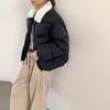 Korean Version of Padded Jacket Lapel Simple Foreign Style Short Age-reducing Warm Bread Clothes Women's Coat