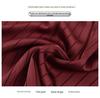 Striped Round Neck Seven-Sleeve Top for Women: Stylish, Slimming, Age-Reducing, Perfect for Middle-Aged and Elderly Mothers