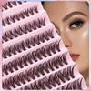 Extensions de Cils Faux DIY - Segmentés 30D, 40D, 50D, 80D pour Auto-Application