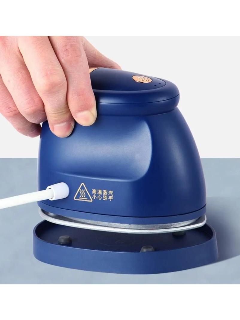 

Portable Handheld Steam Iron for Clothes - Mini Travel Garment Steamer, Dry & Wet Use синій