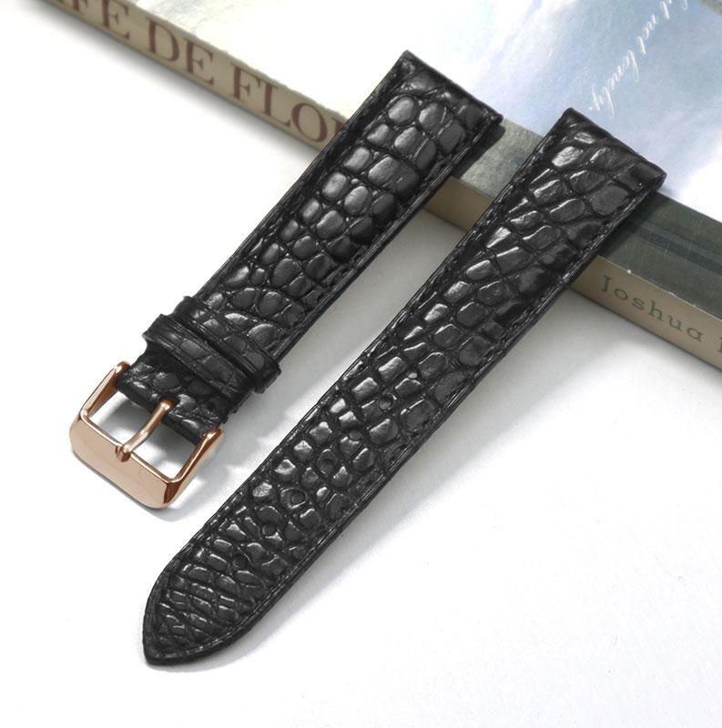 13 14 16mm 18mm 19mm 20mm Dünnes weiches Krokodillederarmband Für Longines L4 L2 VC MIDO Cartier Dornschließe braun blau Uhrenarmband