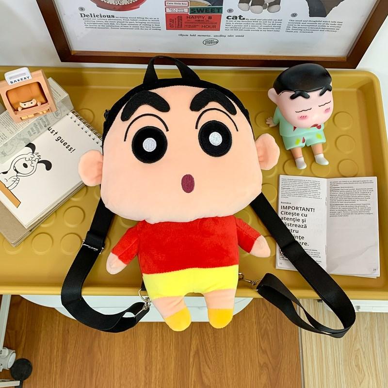Shin Crayon Cartoon Chan Plush Backpack Boochan Snot Can Be Pulled Out Design