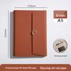 A5 Three-fold Loose-leaf Notebook with Card Slot and Receipt Holder for Office Meetings