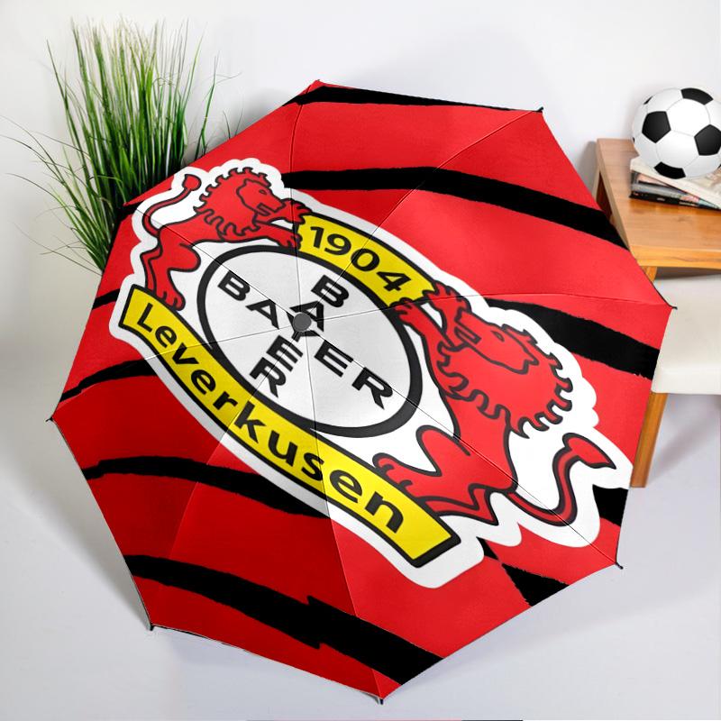 Bayer Football Club Printed Automatic Umbrella, 8-Frame for Travel, camping, Casual Umbrella, Essential Gift for for family and friends