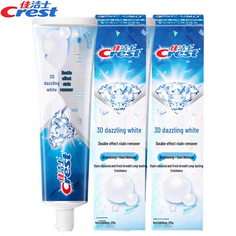Crest 3D White Deep Clean Whitening Toothpaste 2-Pack