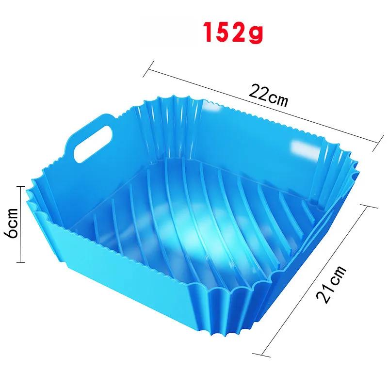 Tavă de copt din silicon pentru friteuză cu aer o varietate de suporturi din silicon dreptunghiulare rotunde pliabile wholesale din fabrică. YLE566