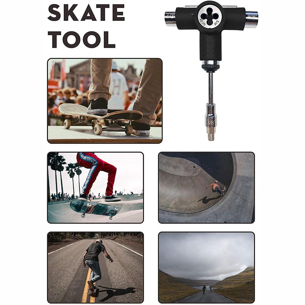 T-shape Multifunctional Skate Tool Skateboard Repair Tools Skateboard Tool Skateboards Wrench