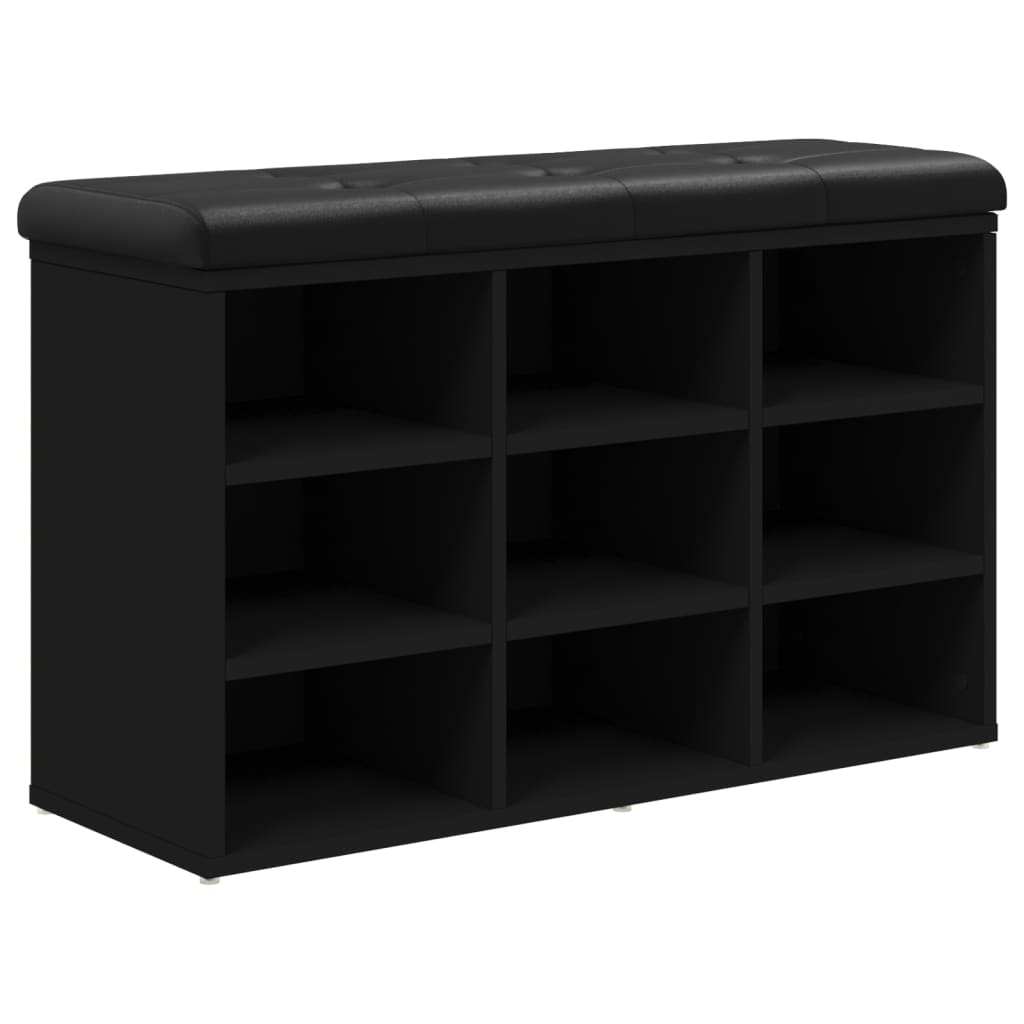 Schuhbank für den Eingangsbereich, mit Platz für 9 Paar Schuhe, vielseitig einsetzbare Schuhbank, 82 x 32 x 50 cm