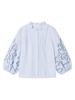 Spring 2026 Elegant White Embroidered French Blouse