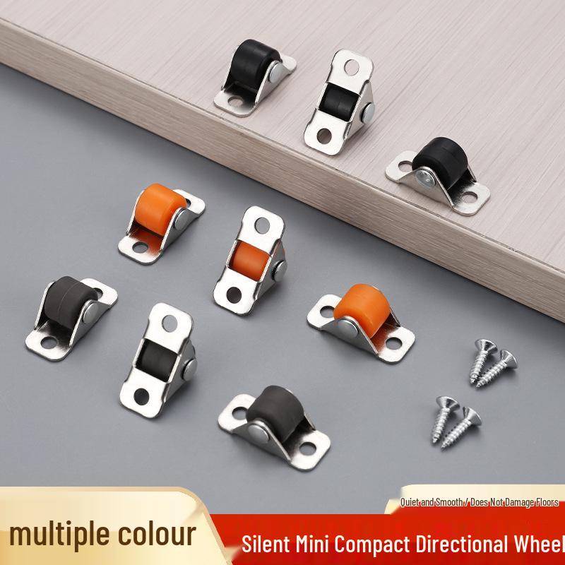 0.5" Silent Drawer Pulley Wheels for Tatami Bed Box and Furniture Rollers