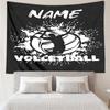 Custom Name volleyball Print Tapestry, Backdrop, Easy Setup, Ideal for Bedroom, Office & Living Room, with Aesthetic Wall Hanging Decor.