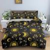 Bohemian Duvet Cover Set Universe Sun And Moon Themed Polyester Comforter Cover King Queen Full Size For Kids Boys Bedding Set