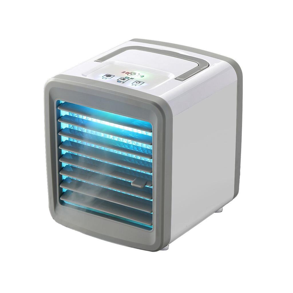 MINI CONDIZIONATORE D'ARIA USB PORTATILE 3 VELOCITÀ UMIDIFICATORE 7 COLORI LED e MINI CONDIZIONATORE D'ARIA USB PORTATILE 3 VELOCITÀ UMIDIFICATORE 7 COLORI LED e
