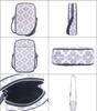 Kate Spade KG490 Shoulder Bag Multi Spade Flower PVC Coated Canvas Zip Phone Crossbody (Navy North/South Bag) Women's [Outlet Item] [Brand Name]
