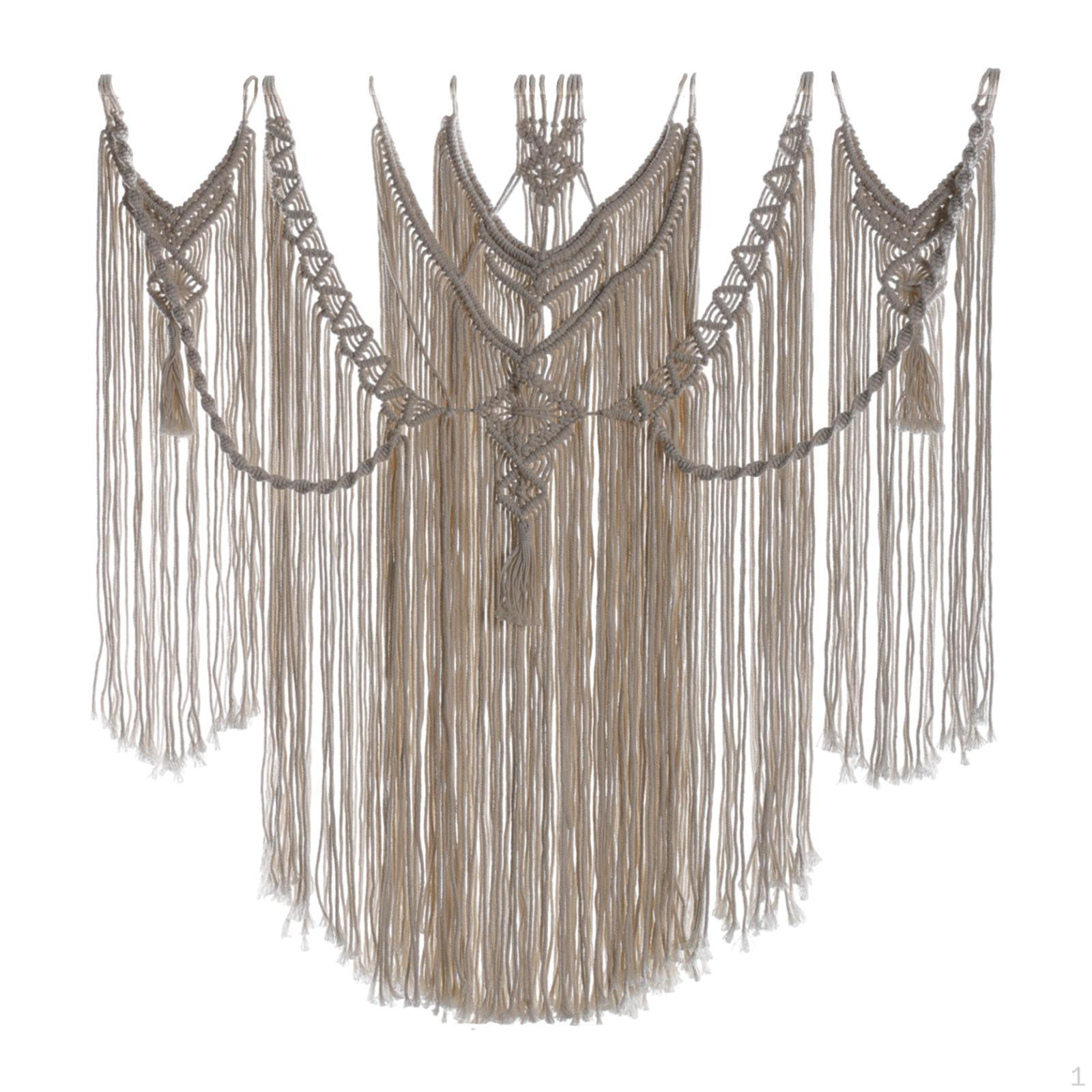 

Настенный гобелен в стиле макраме, тканый, бохо, фон, шикарный декор, кисточки для квартиры, общежития Width 100 cm