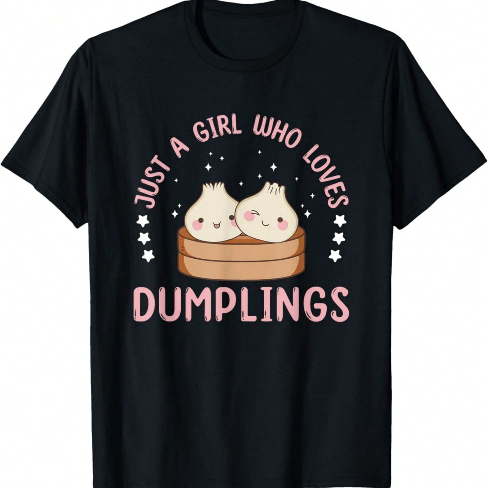 Just A Girl Who Loves Dumplings Wounisex Dim Sum T-Shirt S разноцветный
