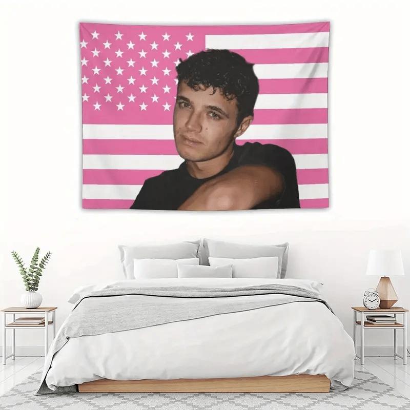 1pc Lanren Portrait Tapestry Norris with National Design Suitable Bedroom and Living Room Horizontal Home Decoration