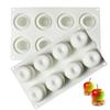 8/15-Kammer Puddingform Hitzebeständige Backform Tragbare Apfel-Silikonform Schokolade