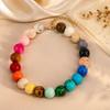 20Mm Colorful Chunky Bead Necklaces For Women Trendy Boho Collar Statement Choker Summer Beach Jewelry Birthday Gift For Her