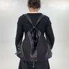 Ladies' Fashion Mesh Splicing Y2K Street Shoulder Bag Large Capacity Multi Functional Riveted Shoulder Bag