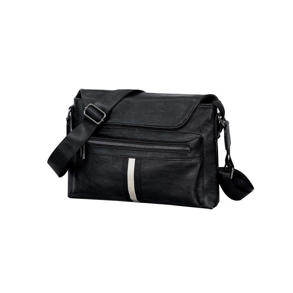 

Whatna Шкіряна Сумка-Месенджер на Плече Формат А4 та iPad Pro Горизонтальна Ідеальна для та Модель HB2768 Чоловіча Сумка, Сумка, 13, Дизайн, Бізнес, Поїздок, чорний