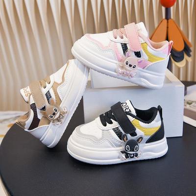 2026 Kids' Soft-Soled White Walking & Skate Shoes – Trendy Spring/Autumn Style for Boys & Girls