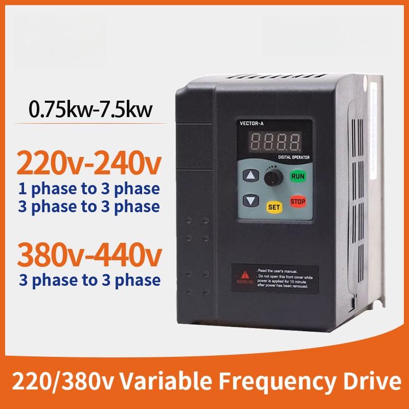 RQ320 Portable Variable Frequency Drive Single Phase To Three Phase VFD/VSD Frequency Inverter For Motor