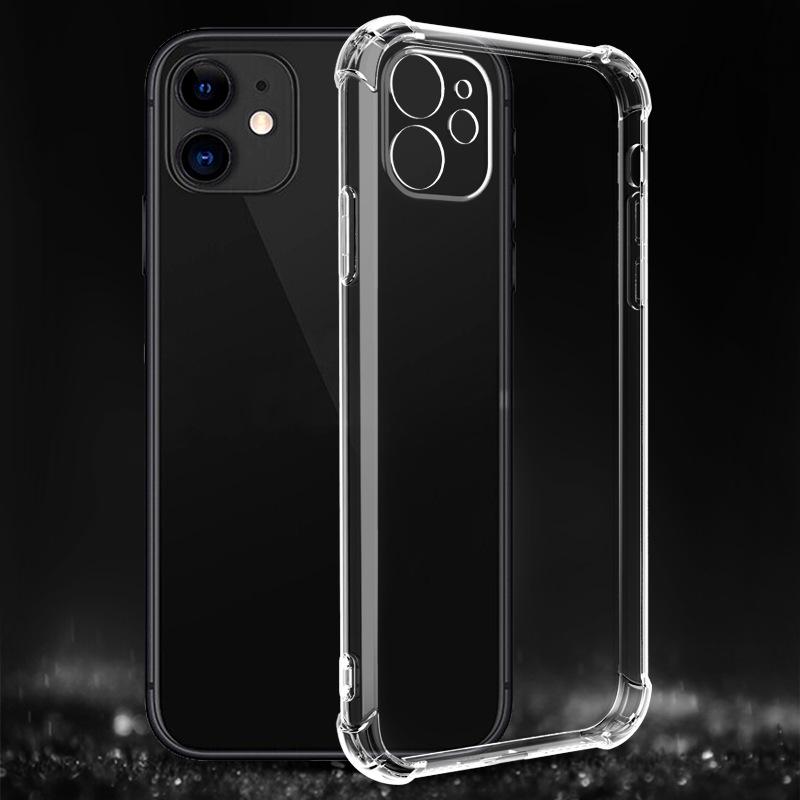 

Apple 15 Pro Max/14/16 Four-Corner Drop-Proof Transparent TPU Case 12 прозрачный
