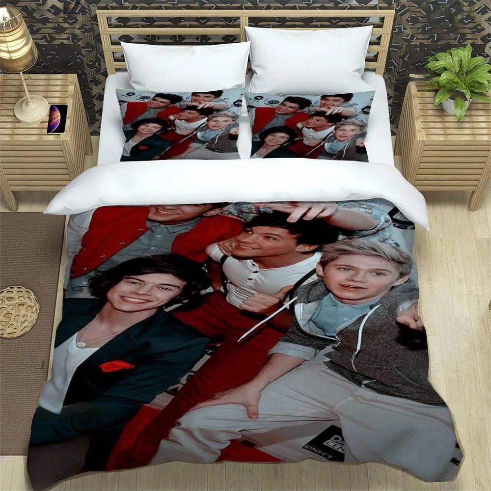 OOne Music Band Direction Bettwäsche Kollektion Einzelbett Doppelbett Vollgröße Queen Size King Size Bett Kollektion Schlafzimmer für Erwachsene und Kinder Bettbezug Kollektion Heimtextilien