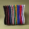 Autumn Winter Children Knee High Long Soft Cotton Socks Kids Solid Candy Color White Folds Stockings for 0-8Y Girls Boy Clothing