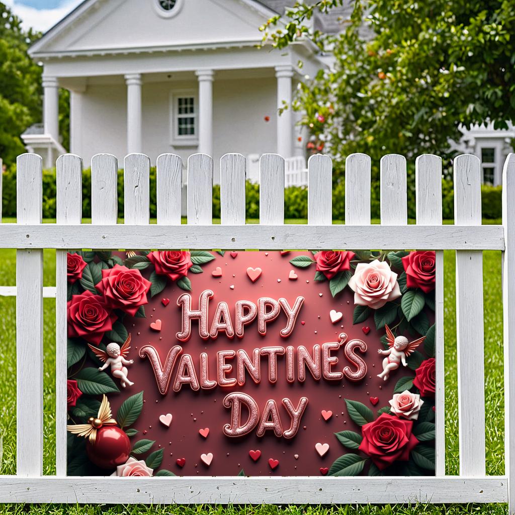 Romantic   Photo Booth   Eye-Catching   Cupid   Festive   Background   Elegant   Backdrop   for Photography