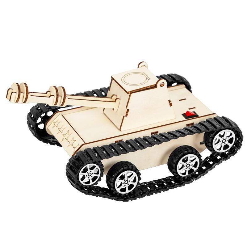 Scientific Experiment Tank Model Kit With Electric Drive For Kids Stem Learning