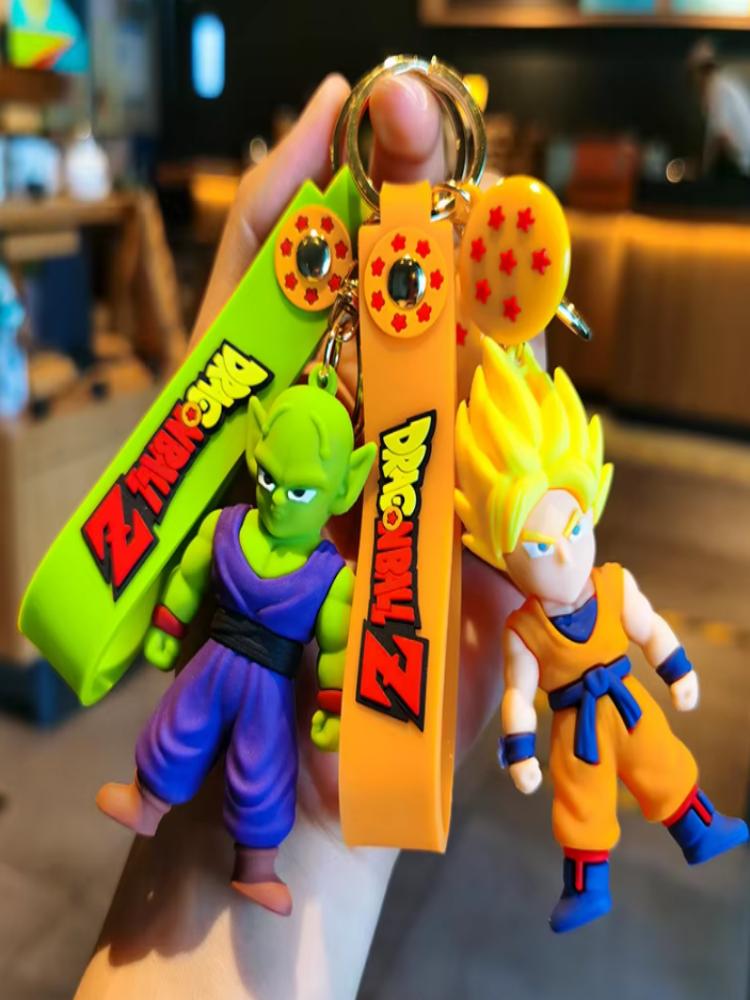 Dragon Ball Anime Keychain 3D Son Goku Master Roshi Figure Dragon Ball Pendant Keyring For Backpack Bag Decoration Anime Fans