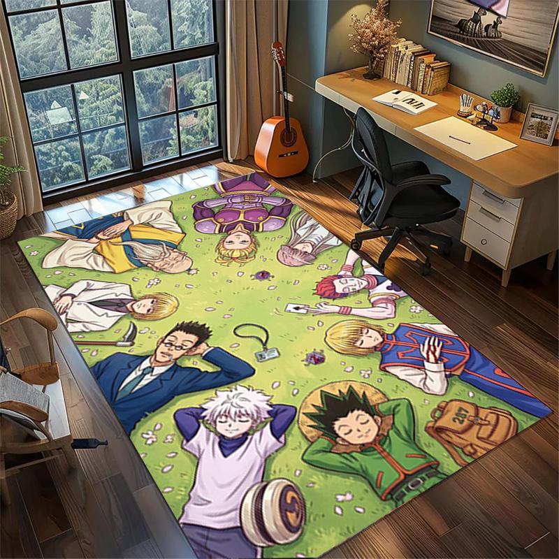 Large Area Non Slip Washable Rug Carpet "Hunter × Hunter" Floor Mat for Bedroom Gamer Room Decor—kwq38
