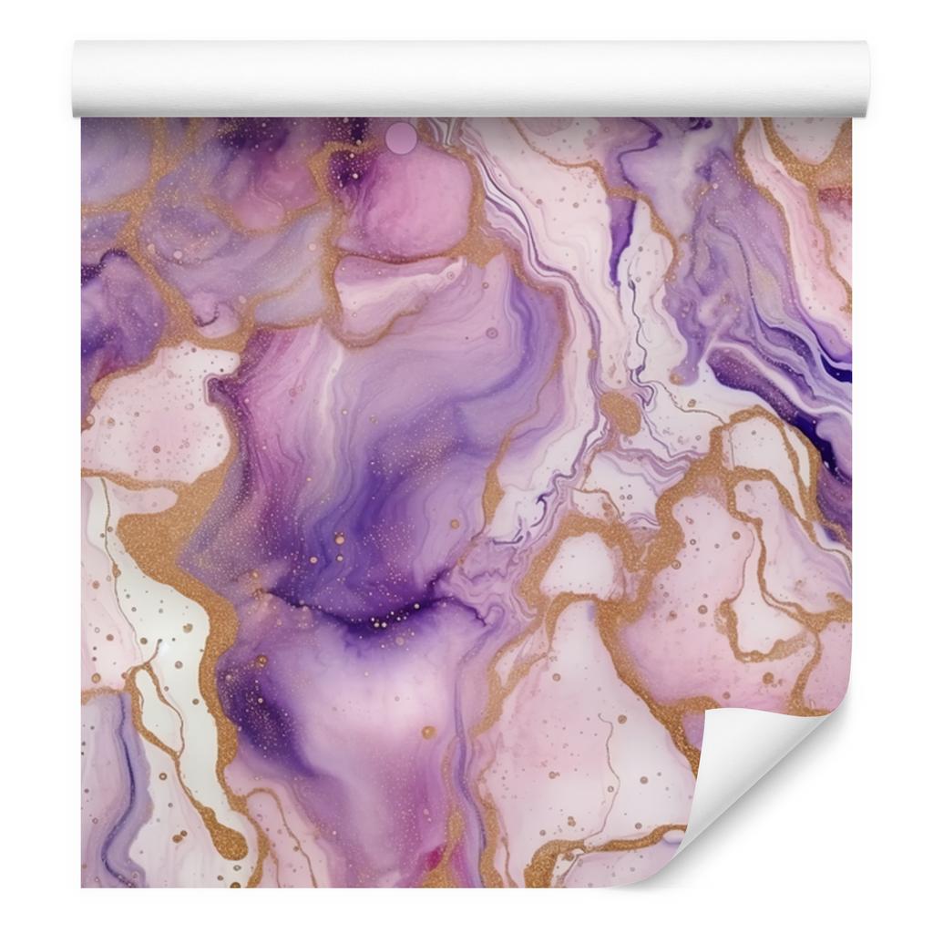 Ink wallpaper violet, purple and powder pink 50x1000