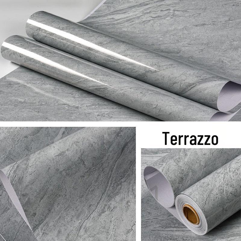 Oil-proof, Heat-resistant Waterproof Kitchen Countertop Self-adhesive Wallpaper