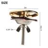 2PCS Kitchen Sink Faucet Hole Sealing Covers Zinc Alloy Construction with Rubber Gasket for Enhanced Leak Protection