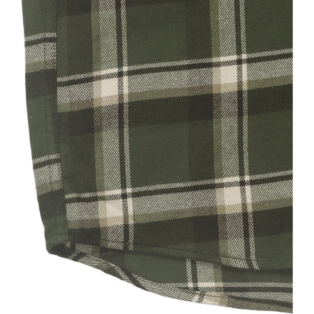 UNIQLO Comfortable Loose Fit Checkered Button-Up Casual Long Sleeve Shirt Unisex shirts Olive UQ462404-56