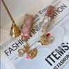 Fashion Metal Net Pocket Lipstick Bag Keychain Interchangeable Lip Balm Charm Fits Most Standard Lip Balm Lipstick Tubes