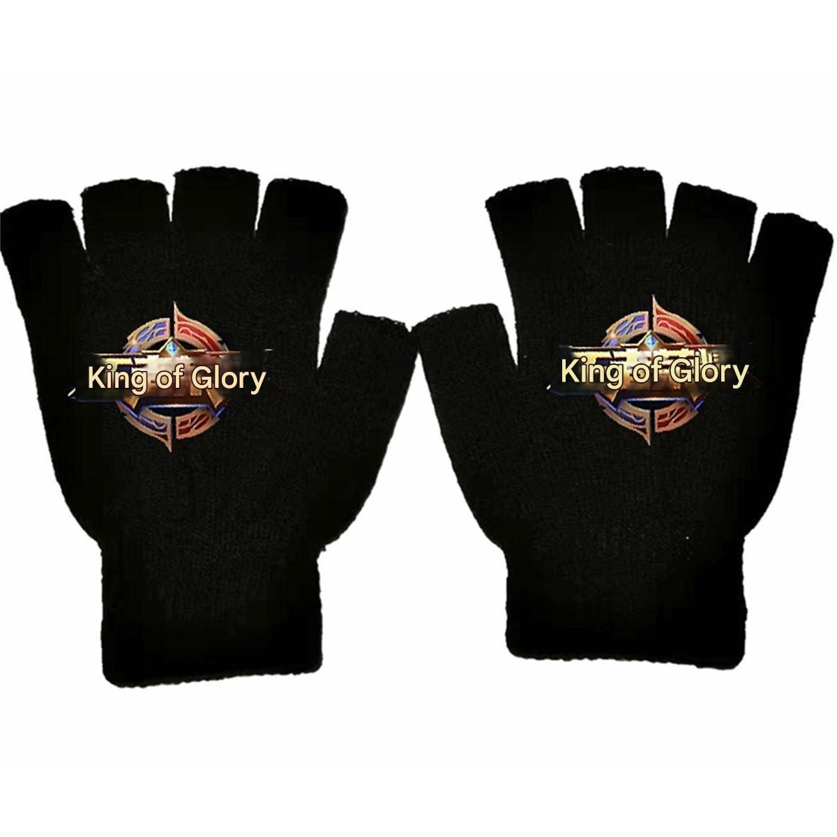 

Danganronpa Monokuma Makoto Naegi Kyoko Kirigiri Anime Online Game Merchandise Half-finger Gloves Cotton Warm Non-slip XL