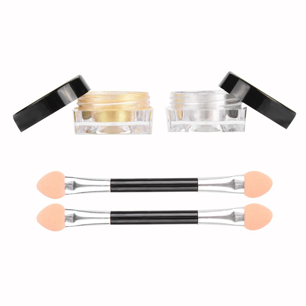 DIY Nail Art Mirror Glitter Powder Silver Gold Pigment Manicure Decoration Tips