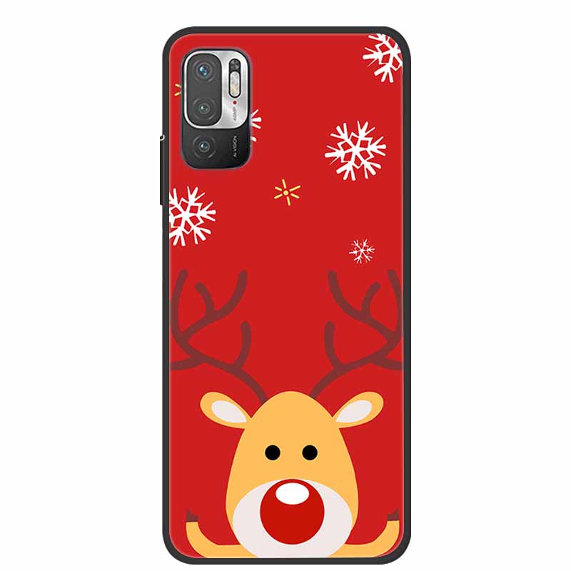 Christmas Cartoon Case For Xiaomi Redmi Note10 Case Silicone Soft TPU Cover for Xiaomi Redmi Note 10T 10 Pro 4G 5G 10S 9T 9 Case