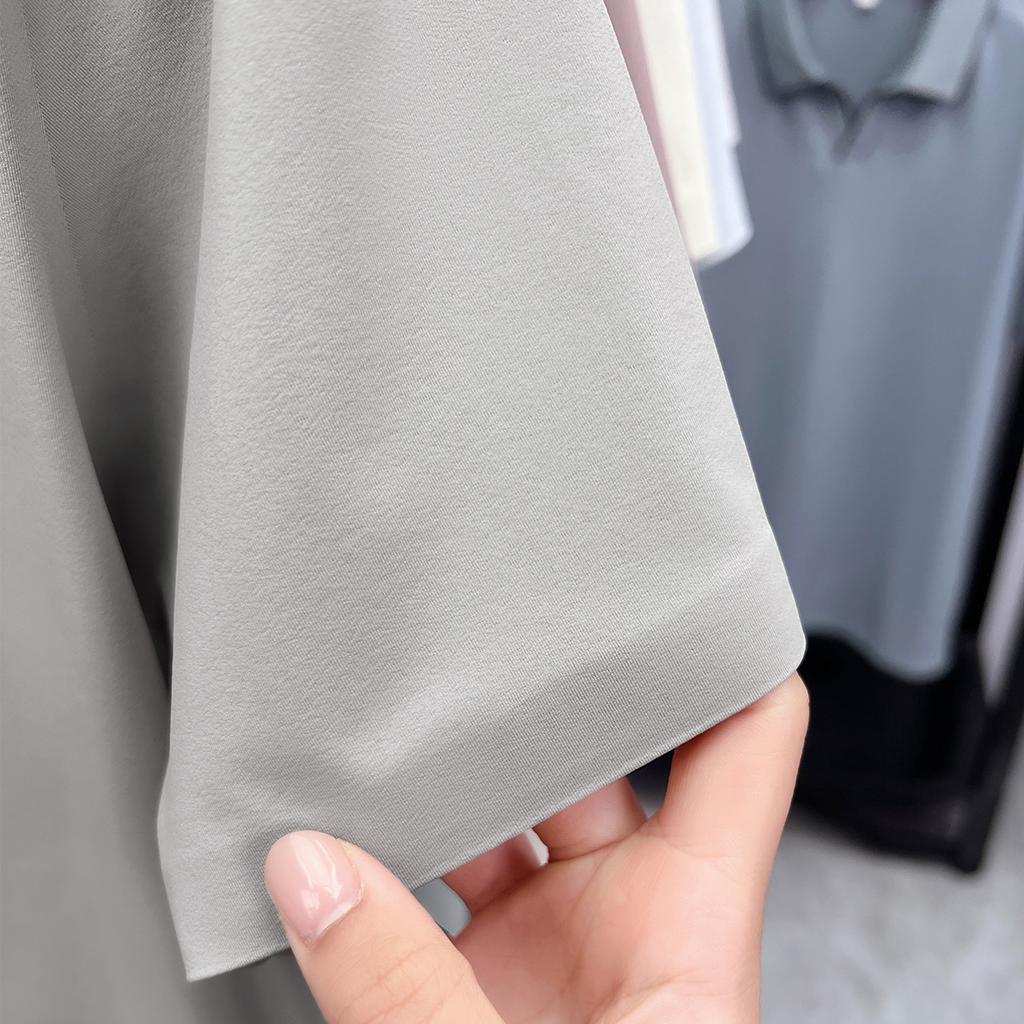 Men's Ice Silk High Elasticity Summer Polo Shirt