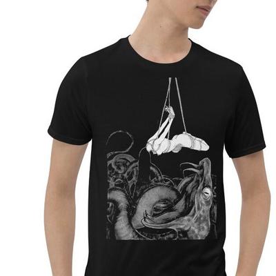 Anime Girl Snake Manga Horror Creepy Sacrifice Short-Sleeve Unisex T-Shirt