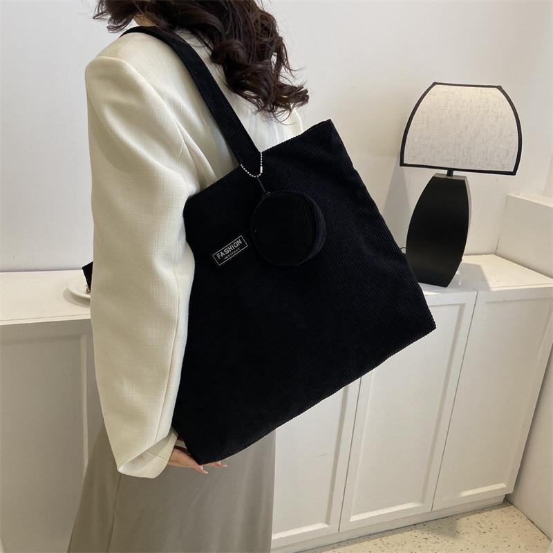 Trendy Summer 2023 Canvas Tote Bag Stylish Casual Shoulder Bag For Women