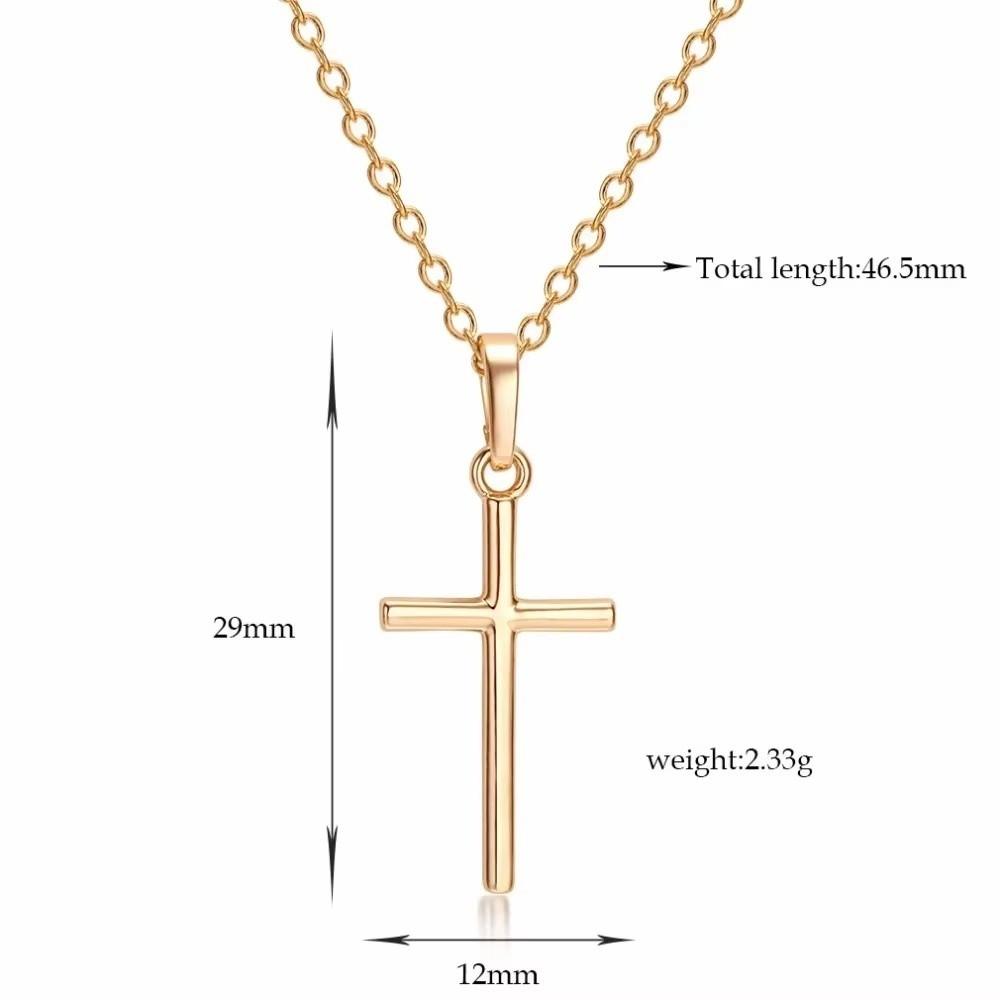 Punk Cross Cross Necklace Zircon Clavicle Chain New Pendants  for Women Men