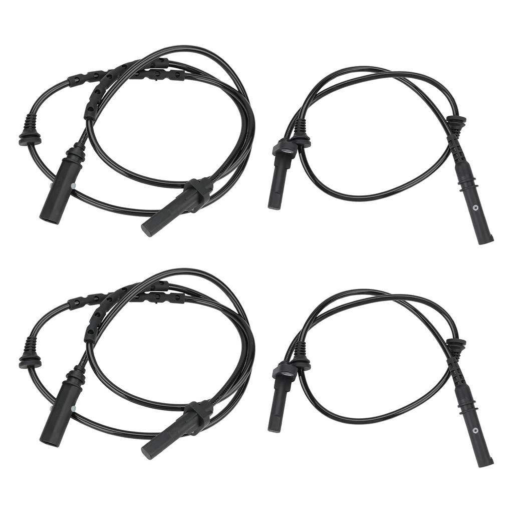 4 Pcs ABS Wheel Speed Sensors Compatible with BMW X5 X6 2008 2009 2010 2011 2012 2013 2014 2015 2016 2017 2018, Front and Rear abs Sensors,